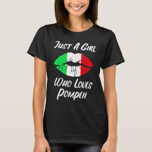 Camiseta Lábios Boca Amor Bandeira Italiana Pompei