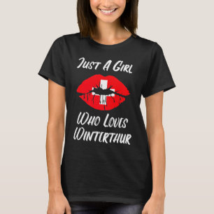 Camiseta Lábios Boca Amor Bandeira Suíça Winterthur
