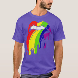 Camiseta Lábios Coloridos LGBT