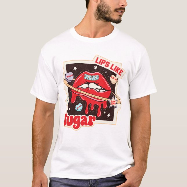 Camiseta Lábios Como Açúcar (Frente)