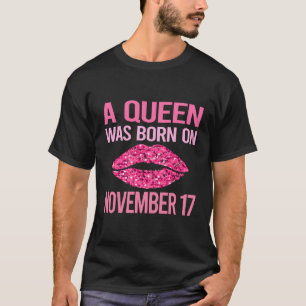 Camiseta Lábios cor-de-rosa - 17 de novembro 17