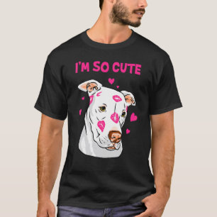 Camiseta Lábios Cor-de-Rosa Beijam Pitbull Americano Doce
