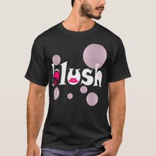 Camiseta lábios cor-de-rosa branco pônei tina martin