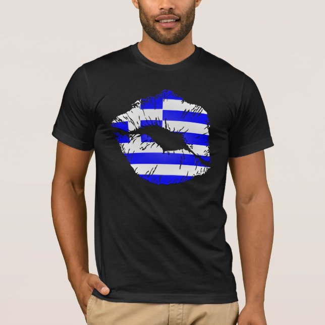Camiseta Lábios da bandeira da piscina (Frente)