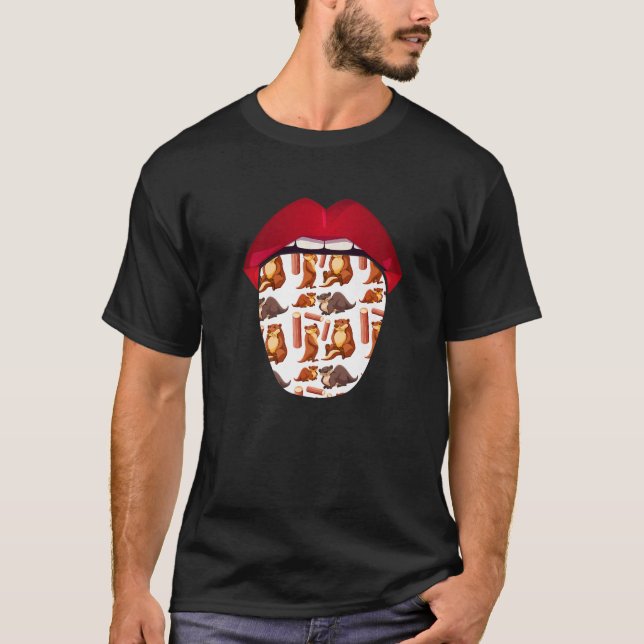 Camiseta Lábios de Castor Animal  Córrego Castor (Frente)