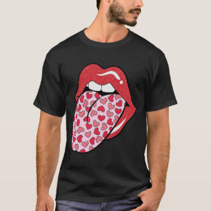 Camiseta Lábios De Coração Coração Corta Matchi, Retro-Dia 