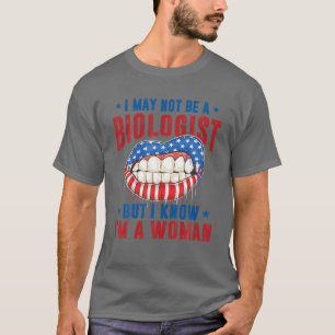 Camiseta Lábios de não ser biólogo, mas sei que sou uma mul