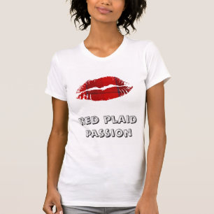 Camiseta Lábios de xadrez