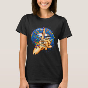 Camiseta Lábios do Autismo Não Julgue Mãe do Autismo Consci