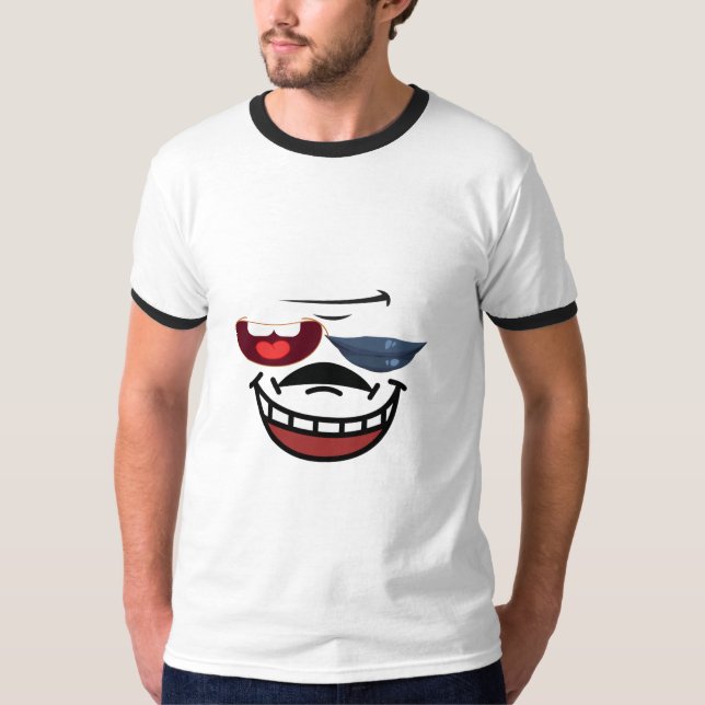 Camiseta Lábios e Dentes Harmonia: Design Emoji Único (Frente)
