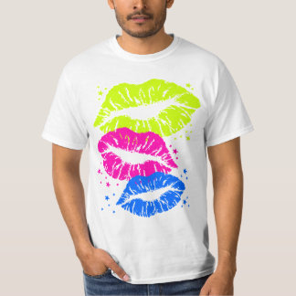 Camiseta Lábios e estrelas do Corey Tiger 80s
