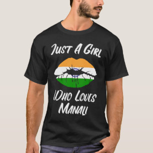 Camiseta Lábios e Muçulmana Amor Bandeira Indiana Manali