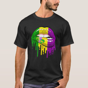 Camiseta Lábios Fleur De Lis Carnaval de Nova Orleans 1