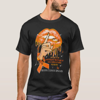 Camiseta Lábios Gotejantes Borboletas Mulheres Esclerose Mú