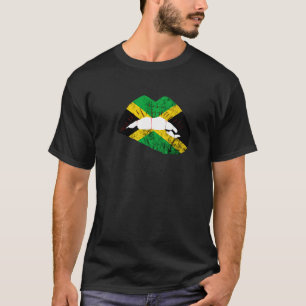 Camiseta Lábios jamaicanos Caribe Patrimônio do Orgulho jam