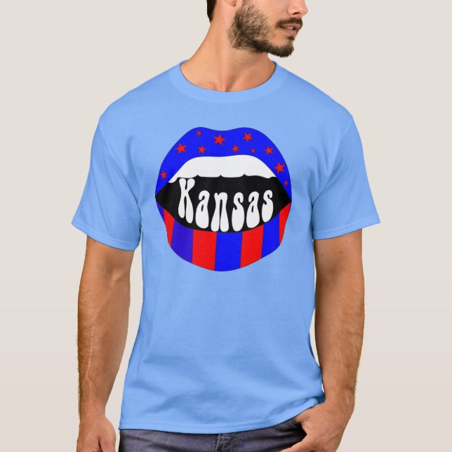 Camiseta Lábios Kansas Oversized (Frente)