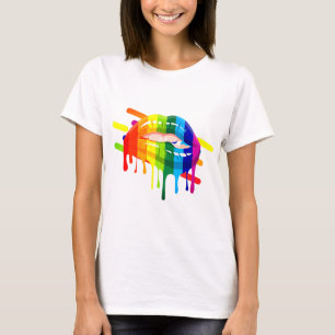 Camiseta Lábios LGBT Arco-Íris