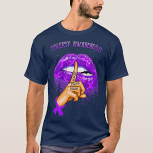 Camiseta Lábios mordedores Mês de consciência da epileps