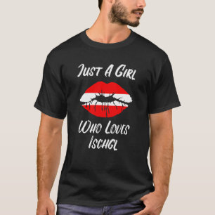 Camiseta Lábios Mouth Love Austria Flag Ischgl