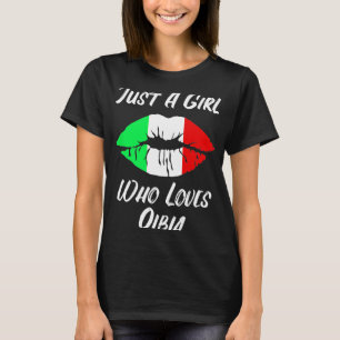 Camiseta Lábios Mouth Love - Bandeira Italiana Olbia