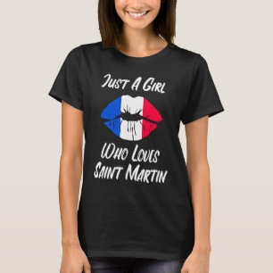 Camiseta Lábios Mouth Love French Flag Santo Martin