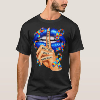 Camiseta Lábios Não Julgam O Que Você Não Entende