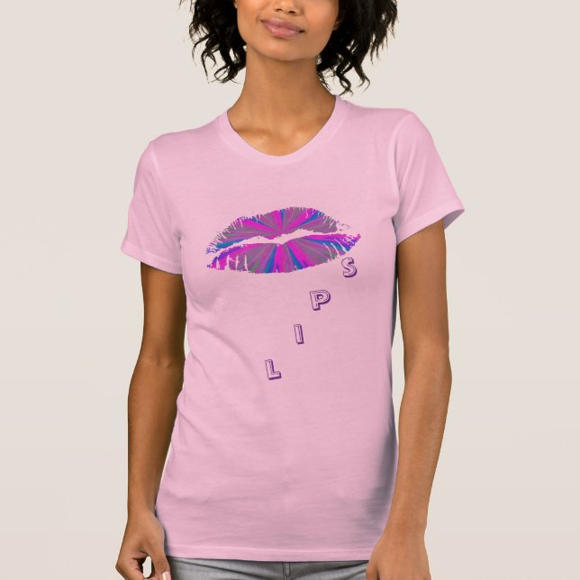Camiseta Lábios quentes - Senhoras Capa AA Boné (Frente)