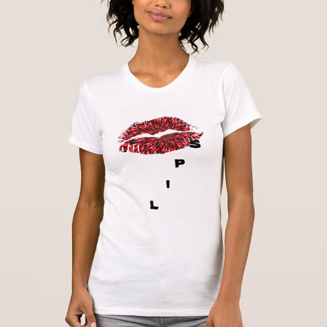 Camiseta Lábios quentes - Senhoras Capa AA Boné (Frente)
