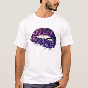 Camiseta Lábios Rainha Mardi Gras Carnaval Figurume Puro