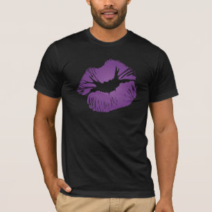 Camiseta Lábios roxos