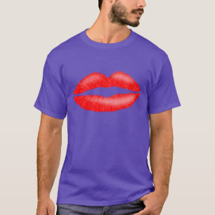 Camiseta Lábios Sedativos de Batom Vermelho, Camisa-T