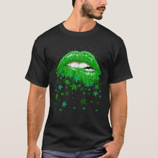 Camiseta Lábios Sexy de Erva Verde