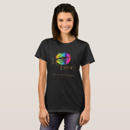 Camiseta Lábios Va Va Voom Rainbow