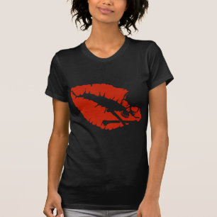 Camiseta lábios venenosos