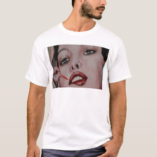 Camiseta Lábios vermelhos