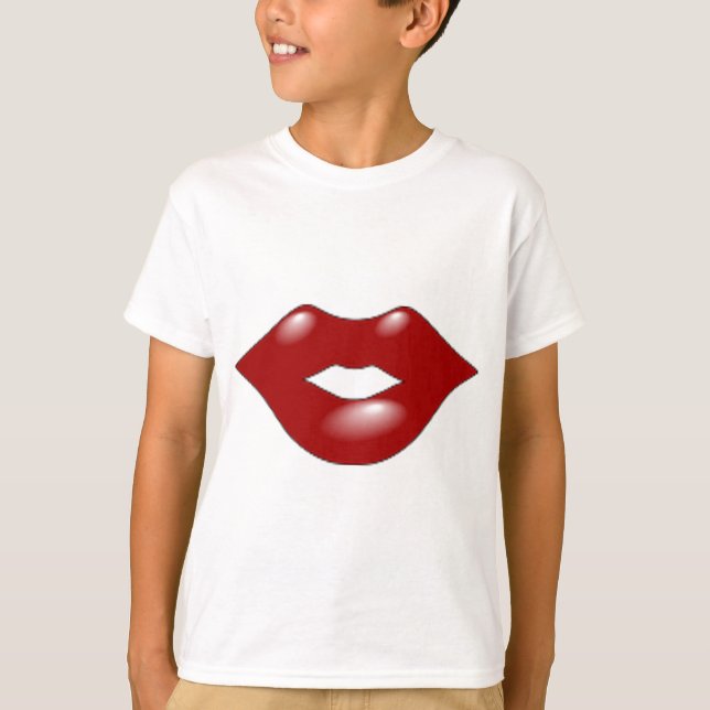 Camiseta Lábios vermelhos (Frente)