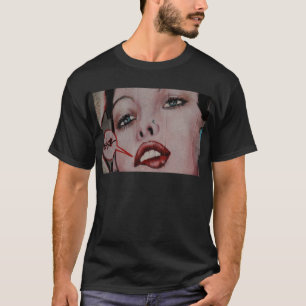Camiseta Lábios vermelhos