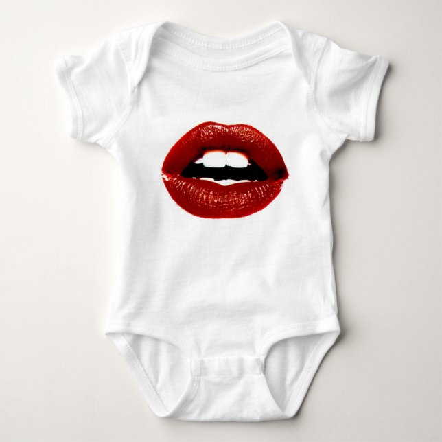 Camiseta lábios vermelhos (Frente)