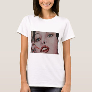 Camiseta Lábios vermelhos