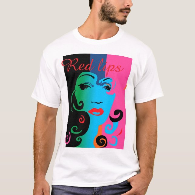 Camiseta Lábios vermelhos 2 (Frente)