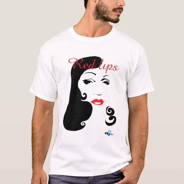 Camiseta Lábios vermelhos 3 (Frente)