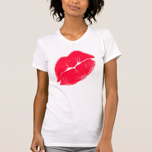 Camiseta Lábios vermelhos de Kissy (Frente)