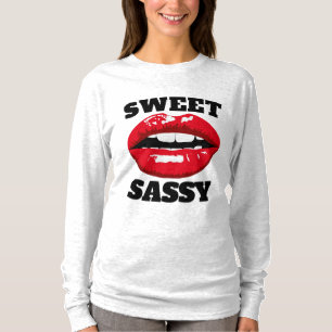 Camiseta LÁBIOS VERMELHOS DOCES SASSY T-Shirts