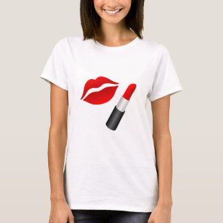 Camiseta lábios vermelhos fabulosos