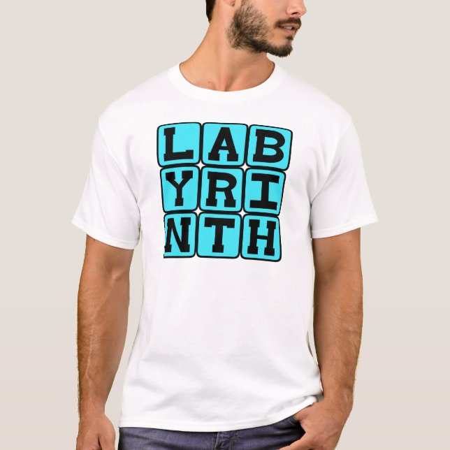 Camiseta Labirinto, Labirinto Complicado (Frente)