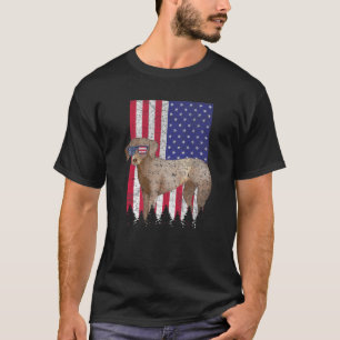 Camiseta Labmaraner Patriotic Dog USA Orgulho Americano Ban