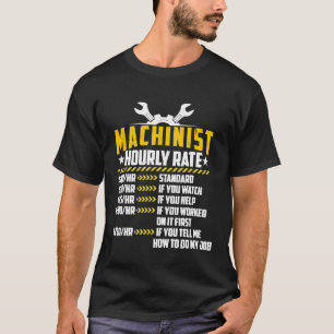Camiseta Labo de Reparo Mecânico de Máquina Mecânica de Tax