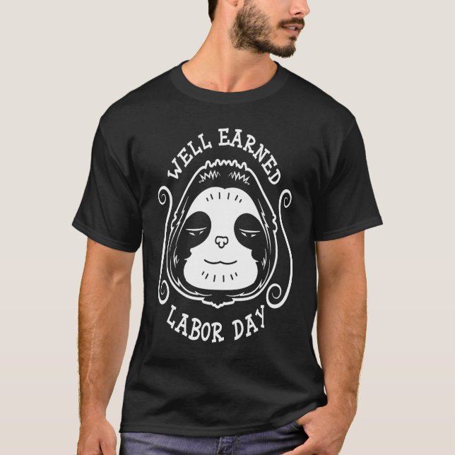 Camiseta Labor Day Sloth   Sloth Labor Day (Frente)