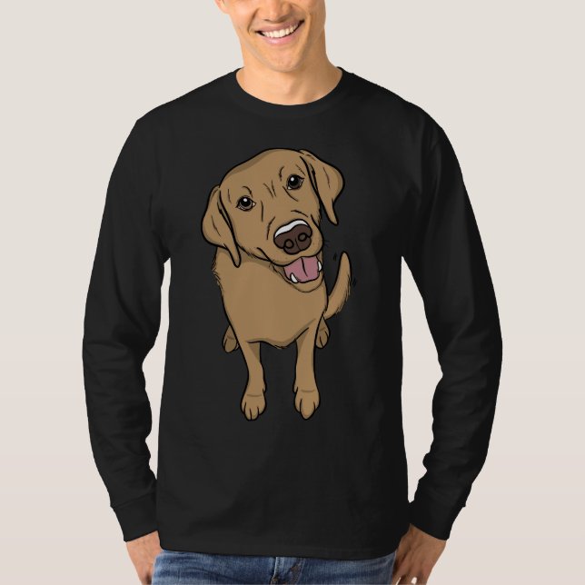 Camiseta Laboratório Amarelo Adorável (Frente)