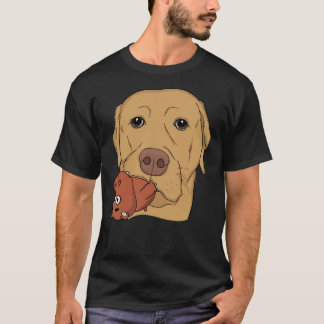 Camiseta Laboratório Amarelo Com Toy Hippo Equipado